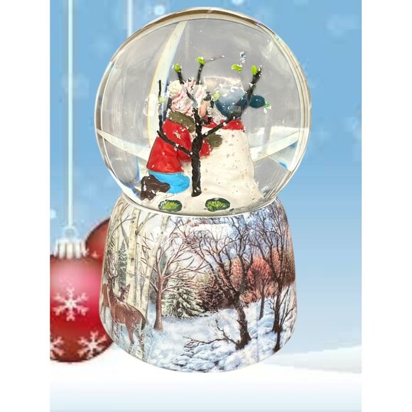 Frosty the Snowman Musical Snow Globe Romans Christmas Deer Snowball Fig… - Picture 7 of 11